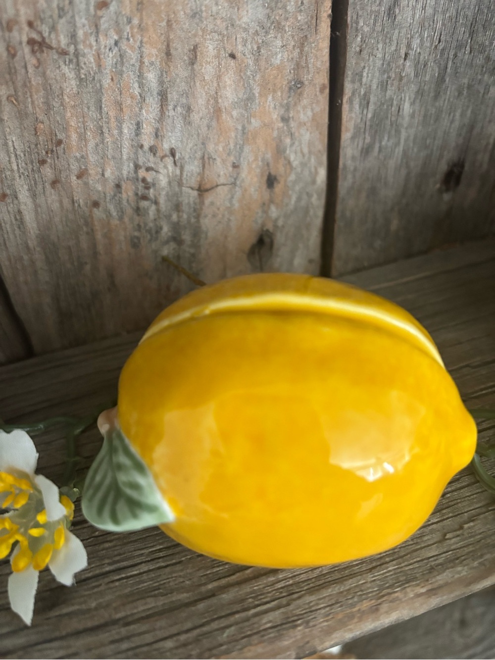 Ceramic Lemon Holder 🍋- Bright Adorable Yellow NEW Final Sale